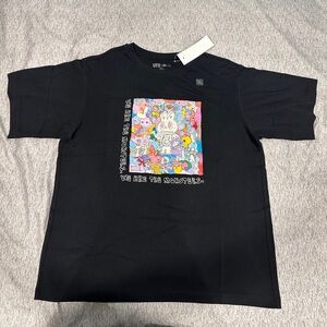 Size XL Uniqlo POP MART UT Graphic T-Shirt THE MONSTERS LABUBU Black New Japan